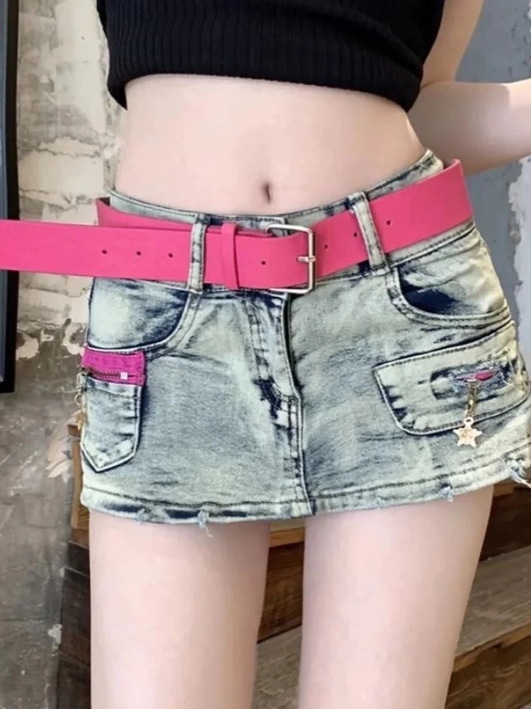 Skirt Vintage Distressed Denim Women Summer New High Waist Slimming Soft Elegant Flowy Unique Designer A Line Mini Dress
Skirt Vintage Distressed Denim Women Summer New High Waist Slimming Soft Elegant Flowy Unique Designer A Line Mini Dress