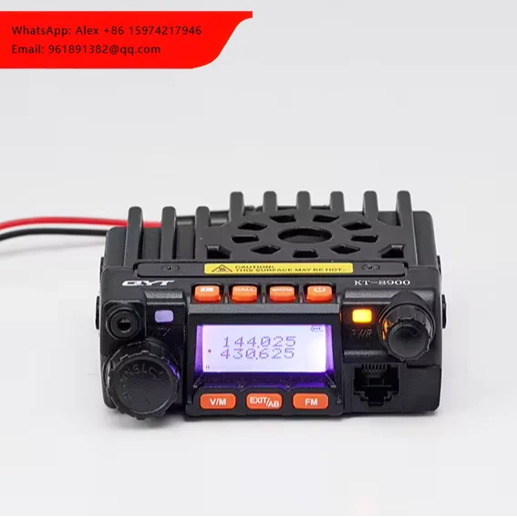 QYT KT-8900 25W VHF UHF Mini Car Mobile Base Radio Vehicle Mounted Interphone Two Way Radio
QYT KT-8900 25W VHF UHF Mini Car Mobile Base Radio Vehicle Mounted Interphone Two Way Radio