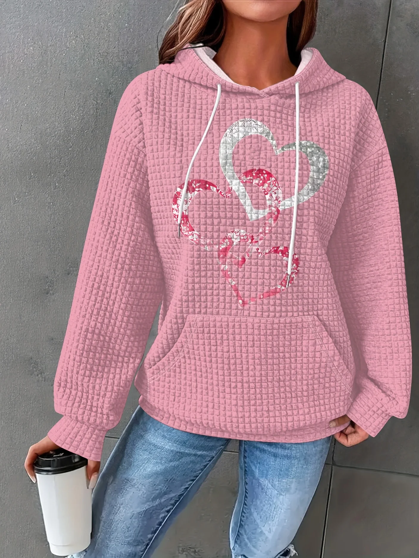 Printed Design casual style Heart Pattern Print Design hoodie
Printed Design casual style Heart Pattern Print Design hoodie