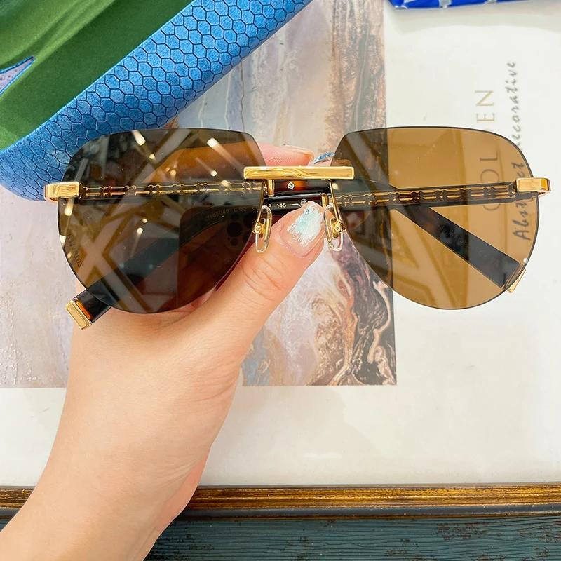 Ins ZI65043 Rimless Oval Gradient Sunglasses Designer Brand FASHION Men Ladies Outdoor Handmade Acetate Eyeglasses with Case 
Ins ZI65043 Rimless Oval Gradient Sunglasses Designer Brand FASHION Men Ladies Outdoor Handmade Acetate Eyeglasses with Case