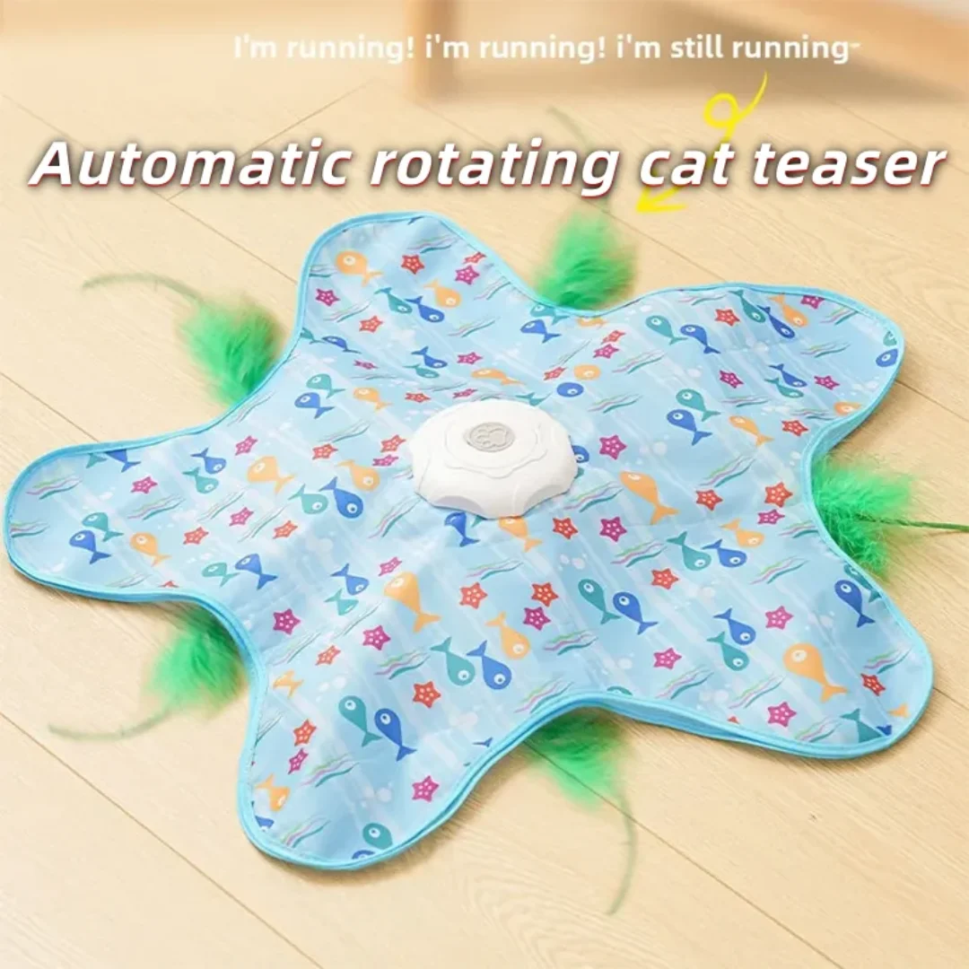 Electric cat turntable pet toy self-stimulating and relieving boredom automatic intelligent cat funny stick sports consumption
Electric cat turntable pet toy self-stimulating and relieving boredom automatic intelligent cat funny stick sports consumption