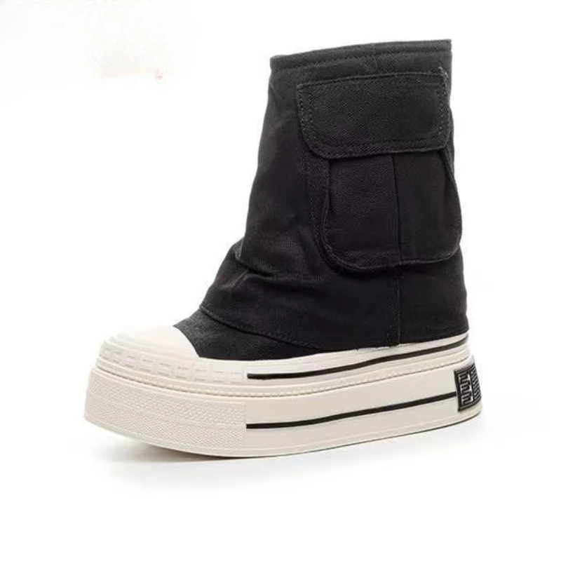 12CM New Denim Canvas Women Autumn Spring Hidden High Synthetic ZIP Ankle Booties Flats Platform Wedge Ankle Boots Fashion Shoes
12CM New Denim Canvas Women Autumn Spring Hidden High Synthetic ZIP Ankle Booties Flats Platform Wedge Ankle Boots Fashion Shoes