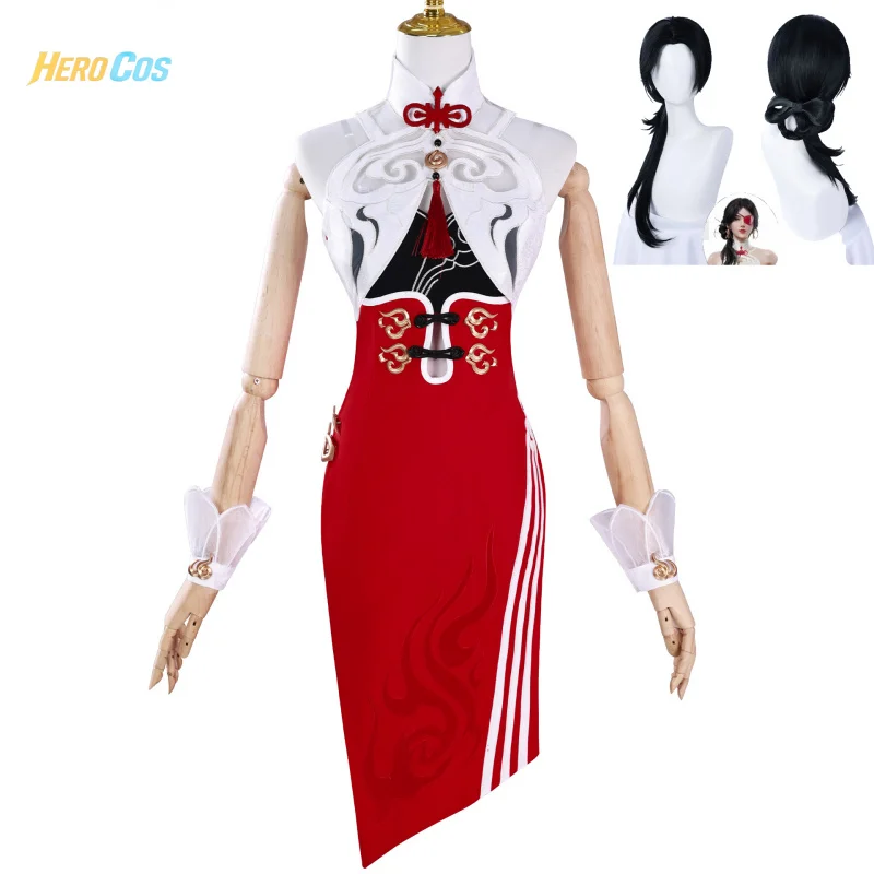 Игра Naraka: Bladepoint Valda Cui, облегающее платье в китайском стиле QIPAO с париком, карнавальная форма на Хэллоуин, костюм Hero Cos
Игра Naraka: Bladepoint Valda Cui, облегающее платье в китайском стиле QIPAO с париком, карнавальная форма на Хэллоуин, костюм Hero Cos