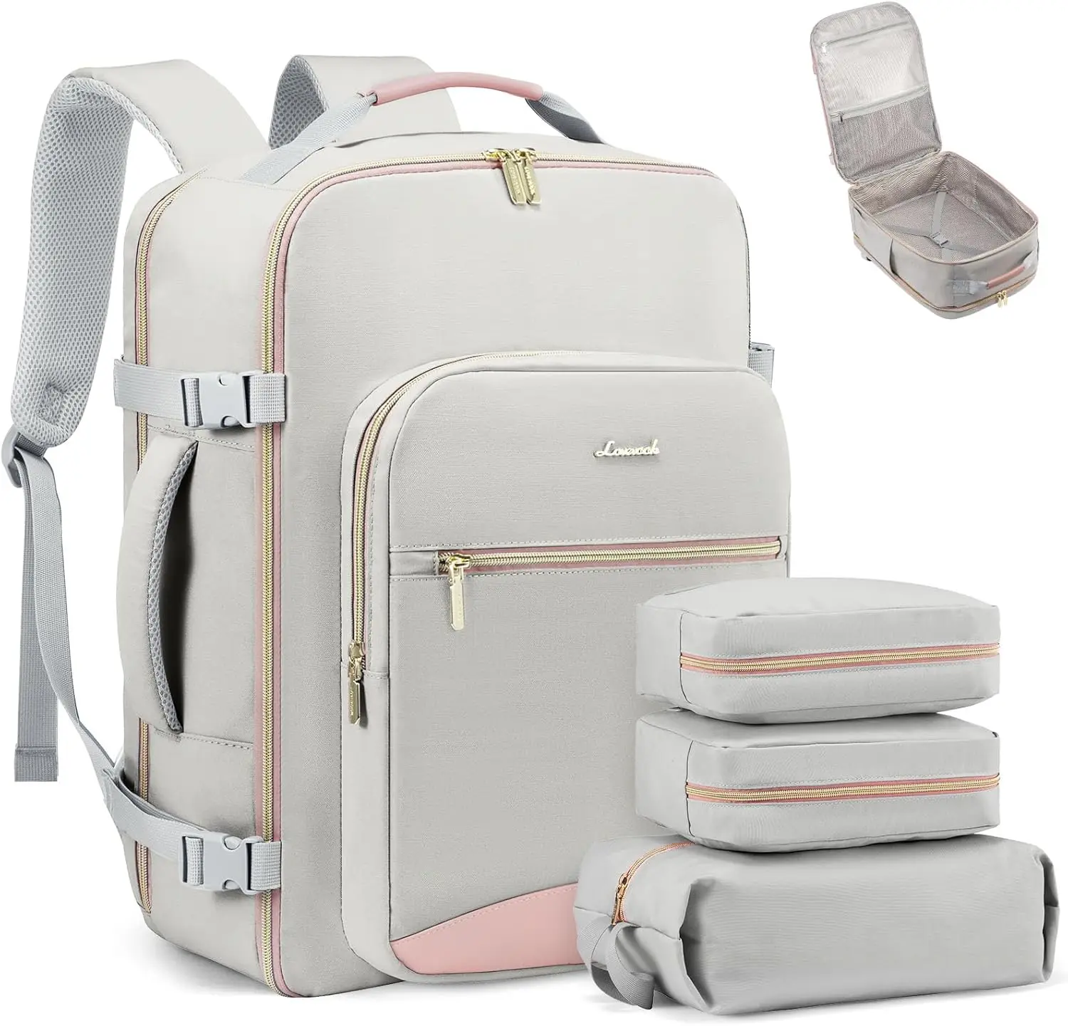40L Travel Backpack Flight Approved Carry on Backpack,3 Packing Cubes,Waterproof Personal Item Travel Bag,TSA Carry on Luggage Suitcase Travel Essentials,Gifts for Women & Men,fits 17" Laptop
40L Travel Backpack Flight Approved Carry on Backpack,3 Packing Cubes,Waterproof Personal Item Travel Bag,TSA Carry on Luggage Suitcase Travel Essentials,Gifts for Women & Men,fits 17" Laptop