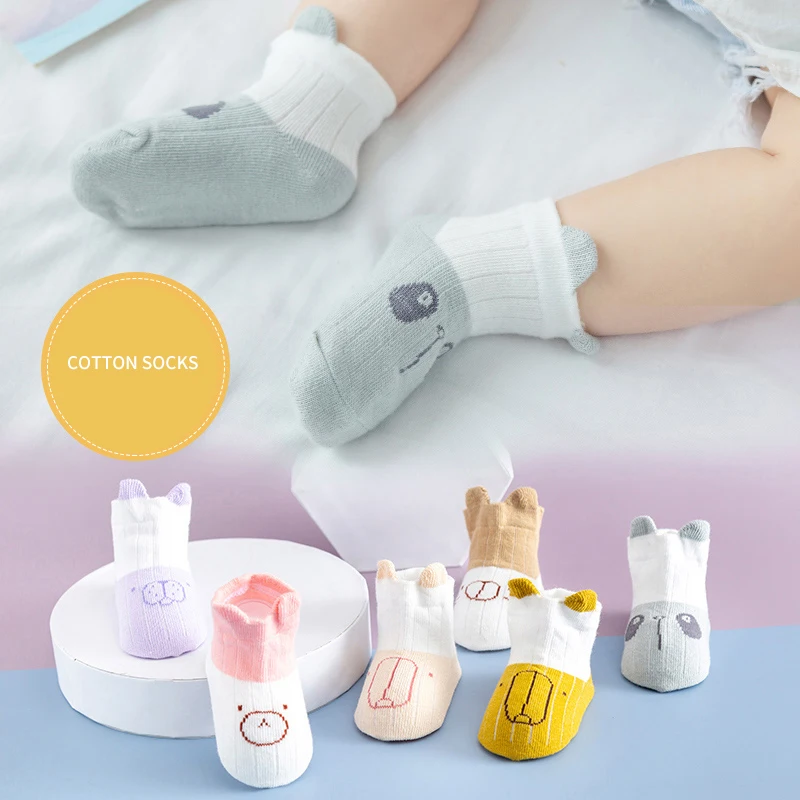 3 Pairs Newborn Baby Kids Ear Flap Socks 0-3 Years Cute Soft Cozy Cotton Cartoon Pattern Breathable Ankle Socks For Girls Boys
3 Pairs Newborn Baby Kids Ear Flap Socks 0-3 Years Cute Soft Cozy Cotton Cartoon Pattern Breathable Ankle Socks For Girls Boys