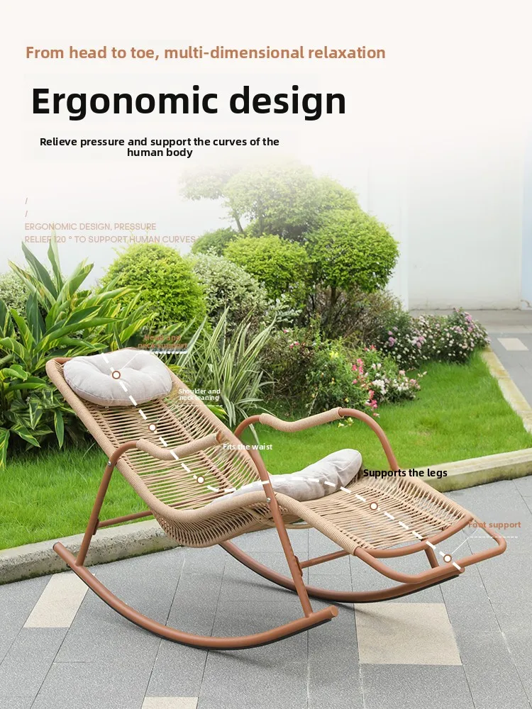 Rocking recliner new Chinese lunch break vine chair adult free chair balcony garden courtyard leisure outdoor rocking chair
Rocking recliner new Chinese lunch break vine chair adult free chair balcony garden courtyard leisure outdoor rocking chair