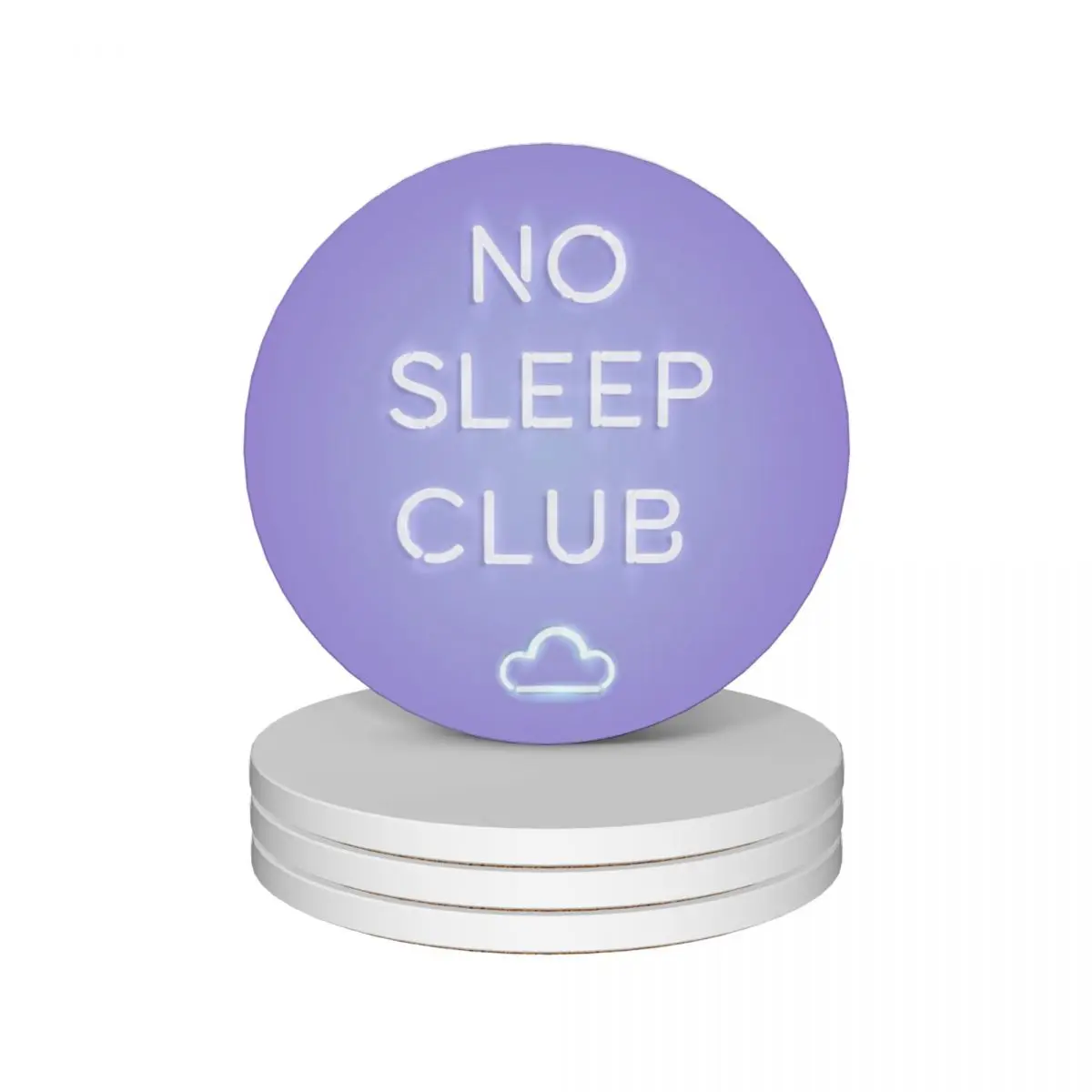 No Sleep Club Ceramic Coasters (Set of 4) cute set tea cup holders white Coasters
No Sleep Club Ceramic Coasters (Set of 4) cute set tea cup holders white Coasters