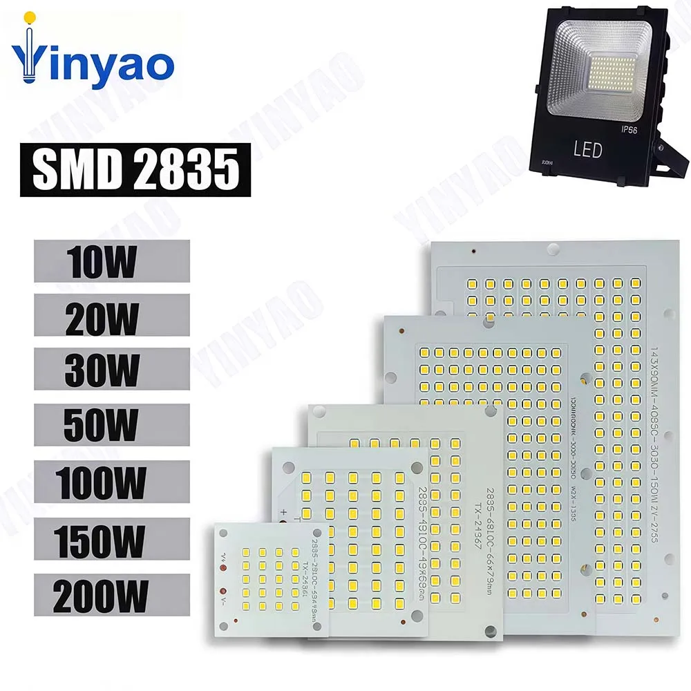 LED Chip 10W 20W 30W 50W 100W 150W 200W SMD 2835 Chip PCB DC30-32V DIY Lamp Beads LED Flood Light Outdoor Lighting Spotlight
LED Chip 10W 20W 30W 50W 100W 150W 200W SMD 2835 Chip PCB DC30-32V DIY Lamp Beads LED Flood Light Outdoor Lighting Spotlight