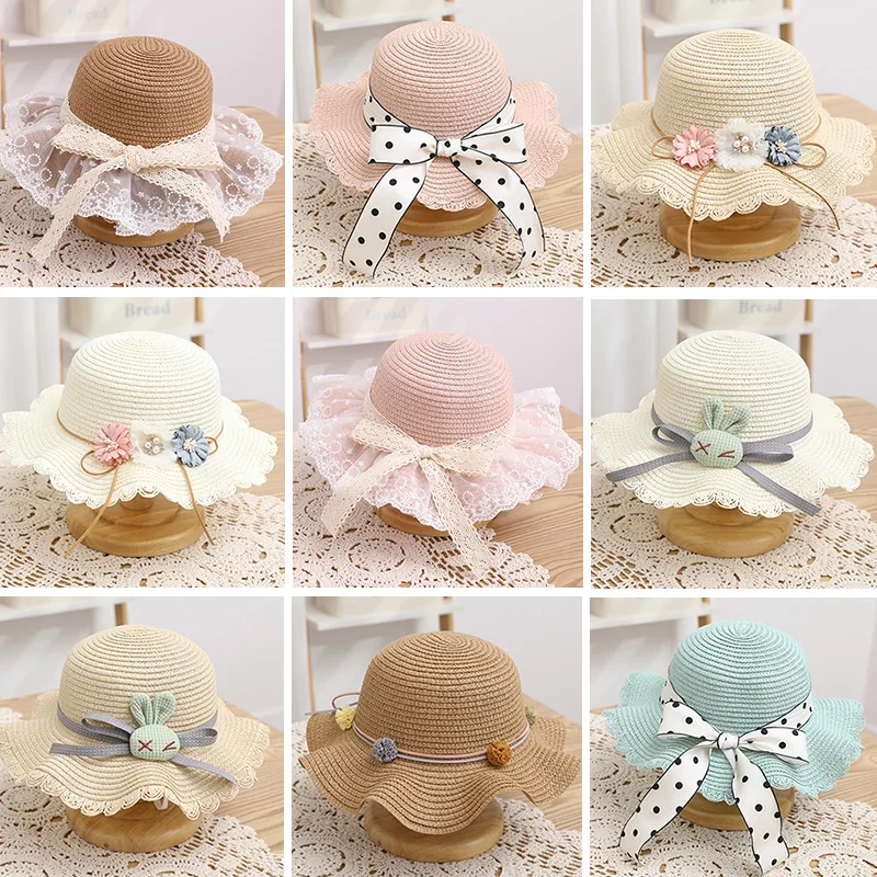 Summer Kids Girl Cute Straw Hat Outing Beach Large Brim Woven Sun Protection Cap Princess Bucket Hat Floppy Panama Hats Children
Summer Kids Girl Cute Straw Hat Outing Beach Large Brim Woven Sun Protection Cap Princess Bucket Hat Floppy Panama Hats Children