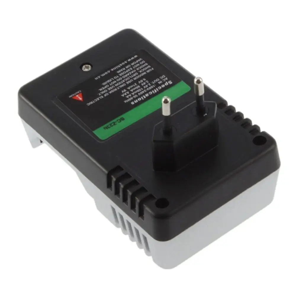 Travel 110V-240V AC Wall Rechargeable Battery AA AAA 9V Ni-Mh Ni-Cd Wall Charger EU Plug
Travel 110V-240V AC Wall Rechargeable Battery AA AAA 9V Ni-Mh Ni-Cd Wall Charger EU Plug