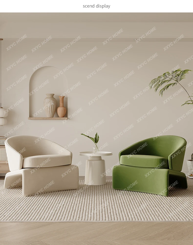HCream Wind Single Sofa Chair Beauty Salon Reception Area Homestay Creative Sofa Hotel Lobby Small Unit Sofa Chair
HCream Wind Single Sofa Chair Beauty Salon Reception Area Homestay Creative Sofa Hotel Lobby Small Unit Sofa Chair