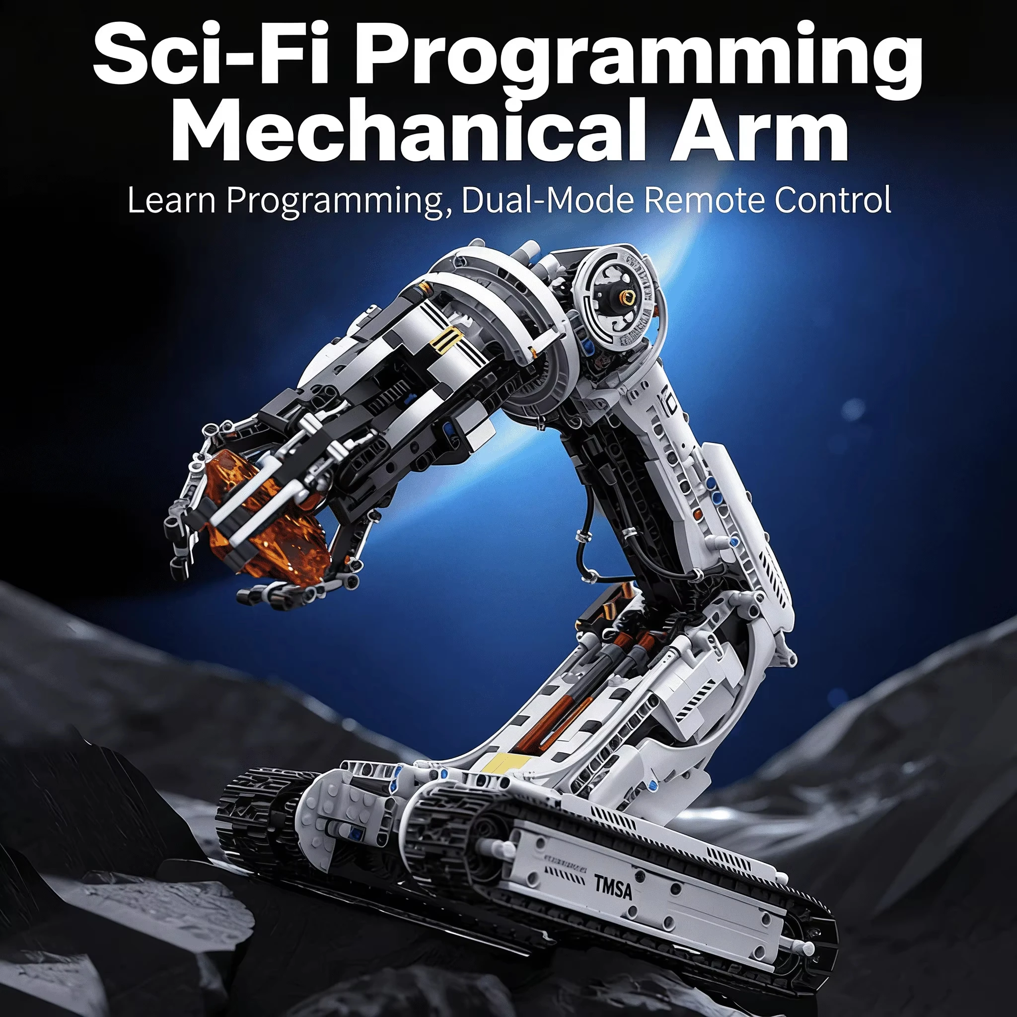STEM Programmable Robot Arm Building Kit, MOC RC Mechanical Engineering Toy, Home Decor Collectible Gift
STEM Programmable Robot Arm Building Kit, MOC RC Mechanical Engineering Toy, Home Decor Collectible Gift