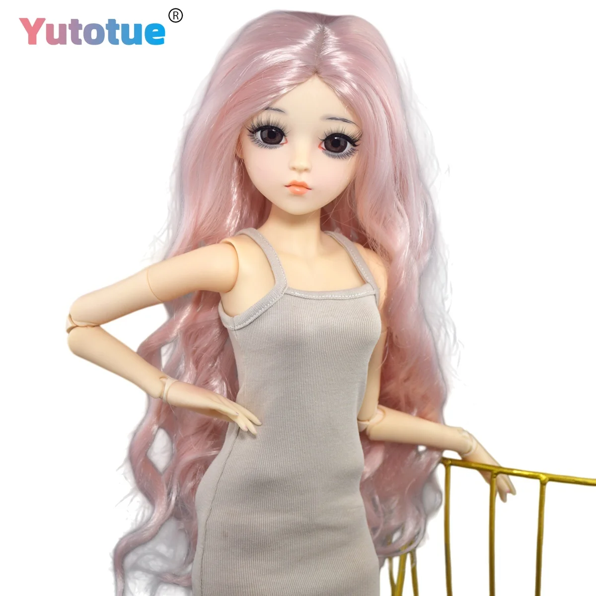 YUTOTUE 60cm Pretty Girl Doll Curly Wig Dress Shoes Full Set 1/3 BJD Doll Toy Lifelike Makeup Face
YUTOTUE 60cm Pretty Girl Doll Curly Wig Dress Shoes Full Set 1/3 BJD Doll Toy Lifelike Makeup Face
