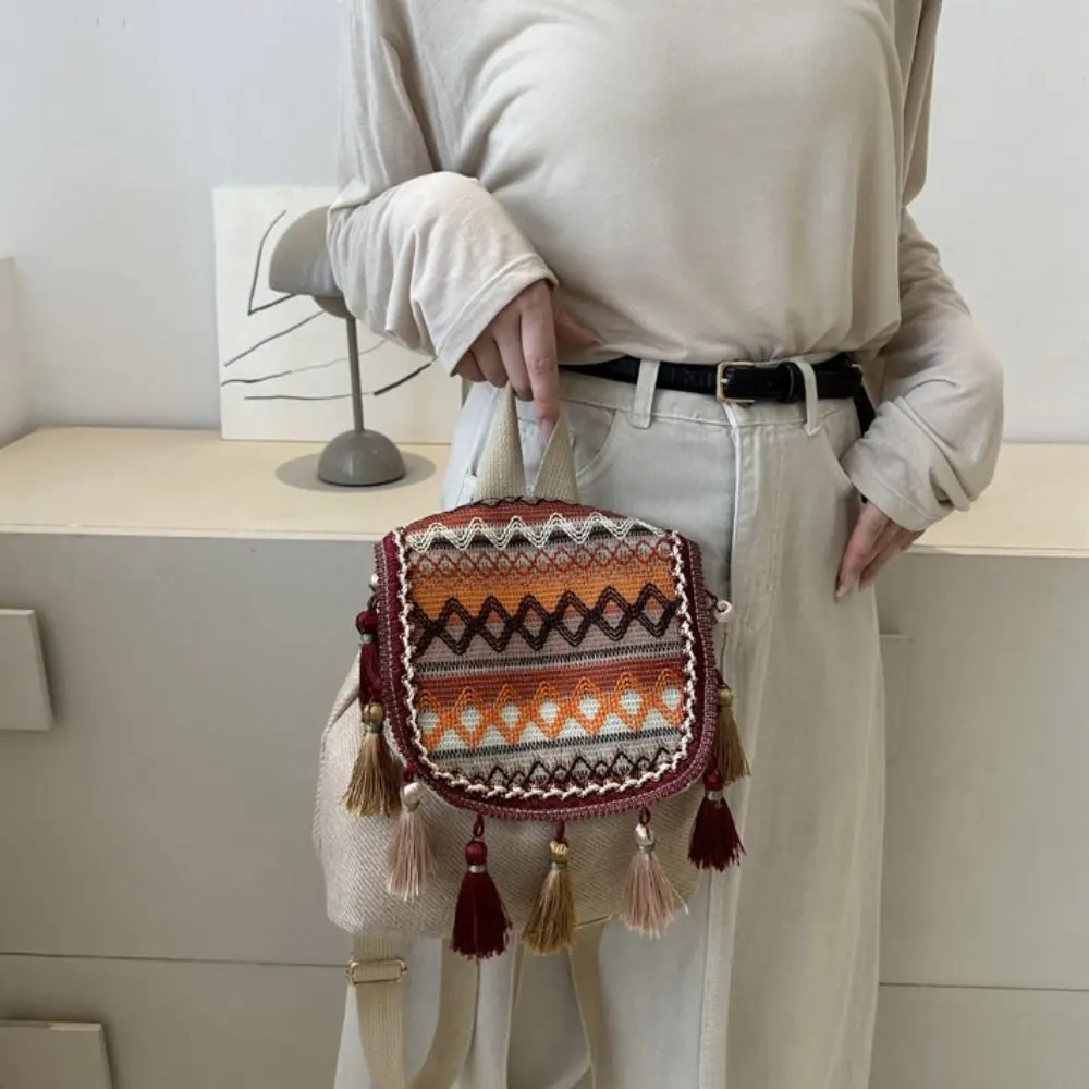 Tassel Ethnic Style Backpack Canvas Large Capacity Tassel Shoulder Bag Outdoor Travel Bag Small School Bag Embroidery School Bag
Tassel Ethnic Style Backpack Canvas Large Capacity Tassel Shoulder Bag Outdoor Travel Bag Small School Bag Embroidery School Bag