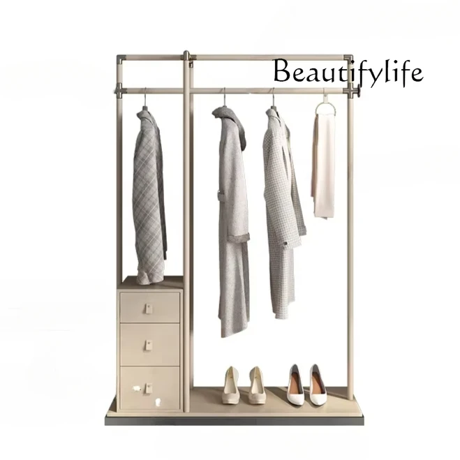 N Italian Minimalist Light Luxury Coat Rack Stainless Steel Multi-Functional Storage Shoe Rack Integrated Clothes Rack
N Italian Minimalist Light Luxury Coat Rack Stainless Steel Multi-Functional Storage Shoe Rack Integrated Clothes Rack