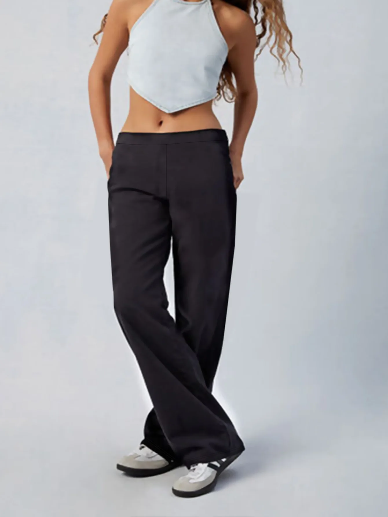 2026 Fashion Modern Wide Leg Trousers Women Elastic Waist Stretchy Slimming Black Office Party Wear
2026 Fashion Modern Wide Leg Trousers Women Elastic Waist Stretchy Slimming Black Office Party Wear