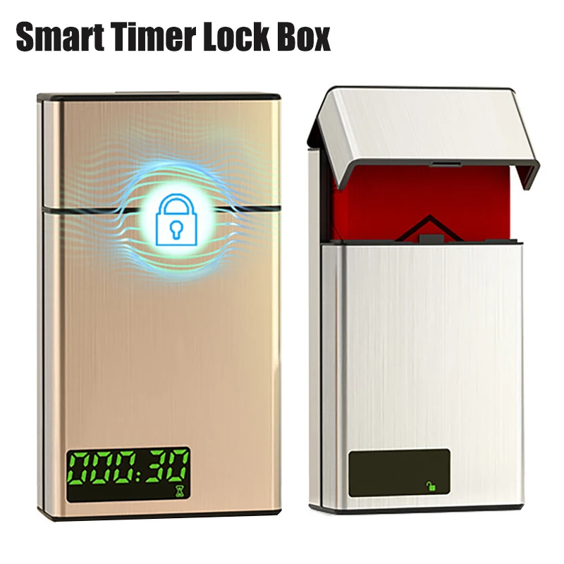 Intelligent Cigarette Case standardCapacity USB Charging Metal Cigarette Box Timing Lock LED Display Quit Smoking Control Device
Intelligent Cigarette Case standardCapacity USB Charging Metal Cigarette Box Timing Lock LED Display Quit Smoking Control Device