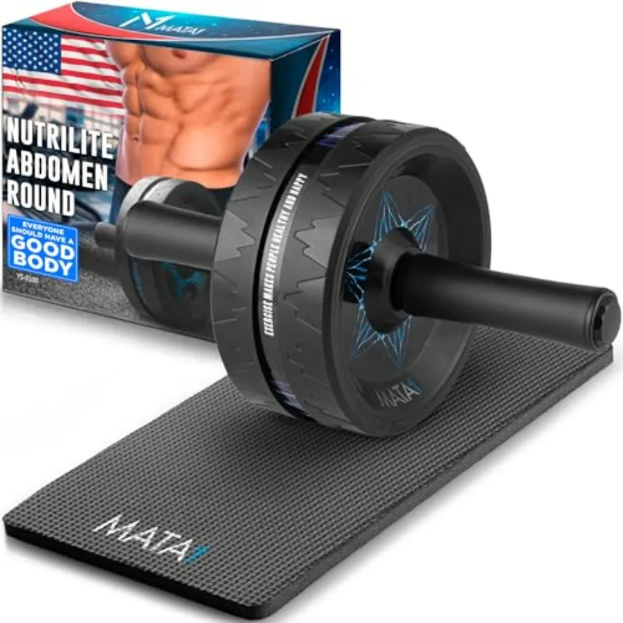 Ab Roller Wheel, Abs Workout Machine, Perfect for Core and Abdominal Strength Training, Exercise Wheels for Home Gym w/Knee Pad
Ab Roller Wheel, Abs Workout Machine, Perfect for Core and Abdominal Strength Training, Exercise Wheels for Home Gym w/Knee Pad