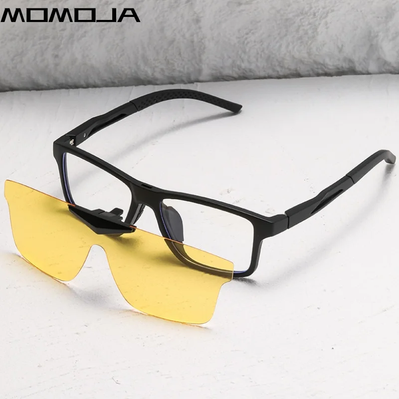 MOMOJA Cycling Sports Glasses Frame Polarized Sun Clip Detachable Spectacle Frame New Men's Optical Prescription Glasses 8565
MOMOJA Cycling Sports Glasses Frame Polarized Sun Clip Detachable Spectacle Frame New Men's Optical Prescription Glasses 8565