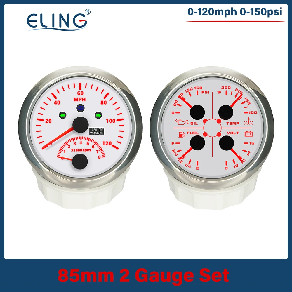Многофункциональный прибор ELING 85 мм 4-в-1: масляный компрессор, датчик температуры воды, указатель уровня топлива, вольтметр с GPS-спидометром 0-200 миль/ч, тахометр 8000 об/мин, 12 В для автомобилей и фургонов
Многофункциональный прибор ELING 85 мм 4-в-1: масляный компрессор, датчик температуры воды, указатель уровня топлива, вольтметр с GPS-спидометром 0-200 миль/ч, тахометр 8000 об/мин, 12 В для автомобилей и фургонов