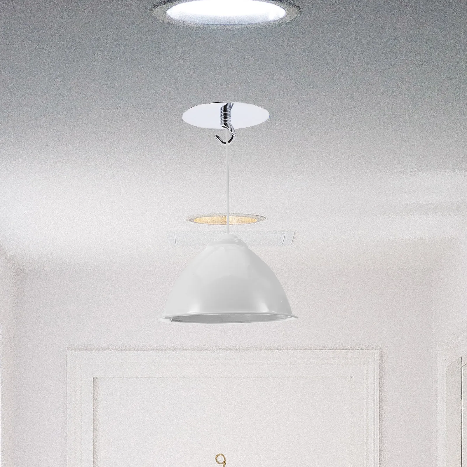 Round Ceiling Lamp Fixing Part Mount Insert Plate Pendant Light Mount Base Ceiling Light Mounting Accessory Pendant Lamp Supply