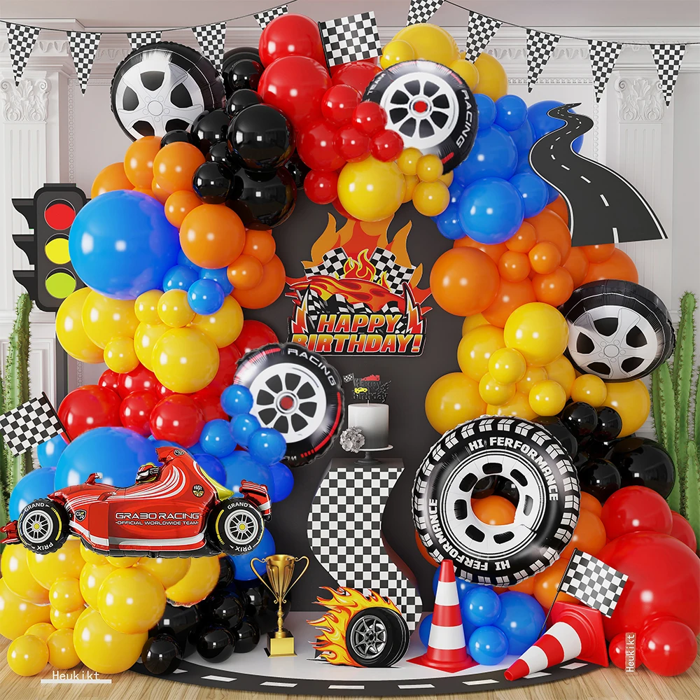 Blue Red Black Lemon Yellow Race Car Balloon Garland Kit With Hot Wheels Foil Balloons Racing Theme 1st Birthday Party Supplies
Blue Red Black Lemon Yellow Race Car Balloon Garland Kit With Hot Wheels Foil Balloons Racing Theme 1st Birthday Party Supplies