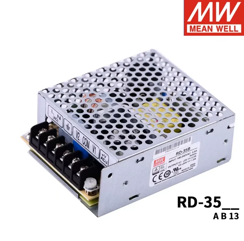 MEAN WELL RD-35 RD-35A RD-35B RD-3513 Импульсный источник питания с двойным выходом 5 В/12 В/24 В± 15 В Регулятор напряжения постоянного тока NED
MEAN WELL RD-35 RD-35A RD-35B RD-3513 Импульсный источник питания с двойным выходом 5 В/12 В/24 В± 15 В Регулятор напряжения постоянного тока NED