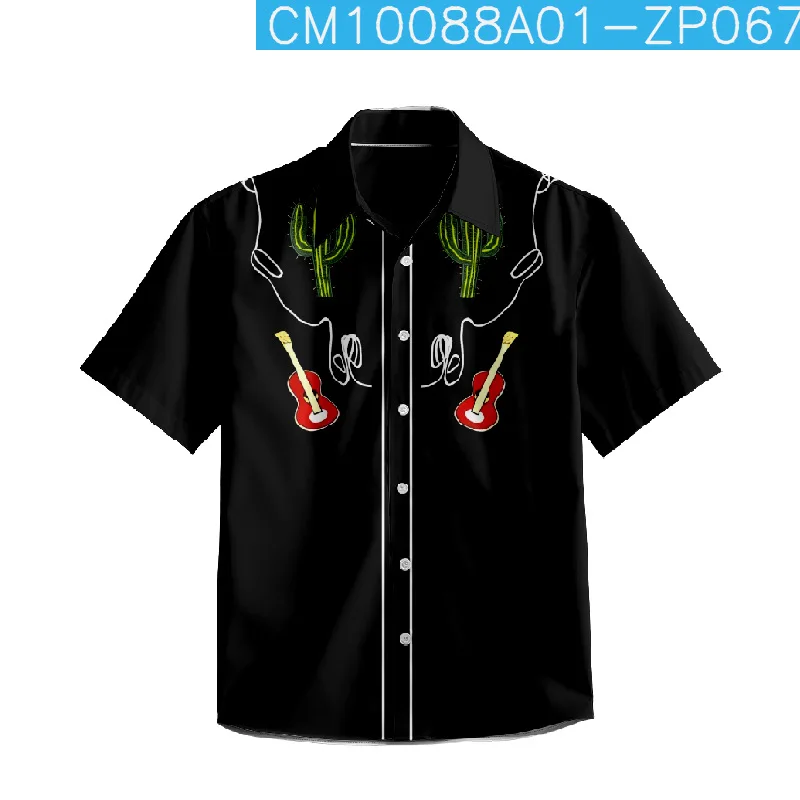 Fashionable Summer Hawaiian Beach Short Sleeve Pocketless Shirt Creative 3D Pure Cotton Direct Injection Fully Printed Lining
Fashionable Summer Hawaiian Beach Short Sleeve Pocketless Shirt Creative 3D Pure Cotton Direct Injection Fully Printed Lining