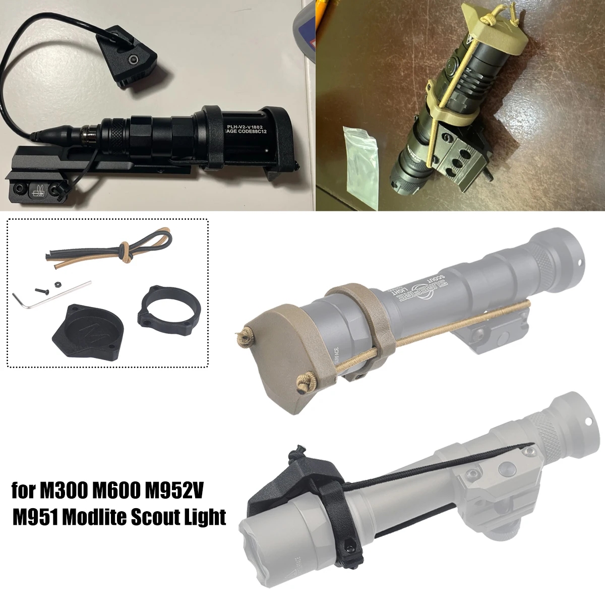 Flashlight Cover Protective Light Front Lens Cap for M300 M600 M952V M951 Modlite Scout Light Protector
Flashlight Cover Protective Light Front Lens Cap for M300 M600 M952V M951 Modlite Scout Light Protector