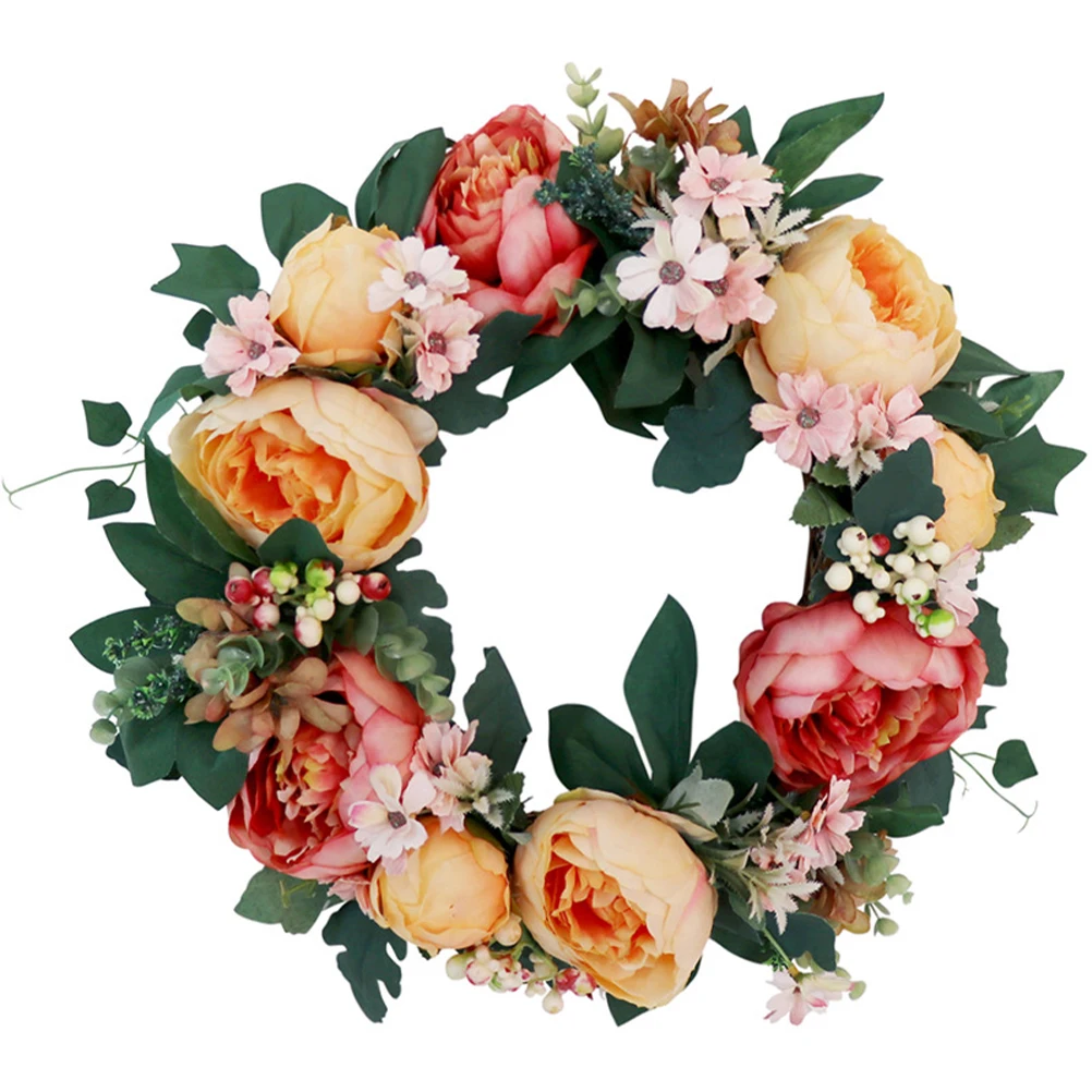 Artificial Peony Wedding Wreath Hanging Adornment Home Decor Simulated Plastic Festival Party Wall Decor nament
Artificial Peony Wedding Wreath Hanging Adornment Home Decor Simulated Plastic Festival Party Wall Decor nament