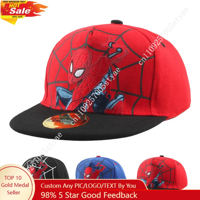 Marvel Spider-Man Kids' Hat - New Trendy Kids' Caps Cartoon Baseball Cap Flat Brim Hip-Hop Hats for 2-7Y
Marvel Spider-Man Kids' Hat - New Trendy Kids' Caps Cartoon Baseball Cap Flat Brim Hip-Hop Hats for 2-7Y
