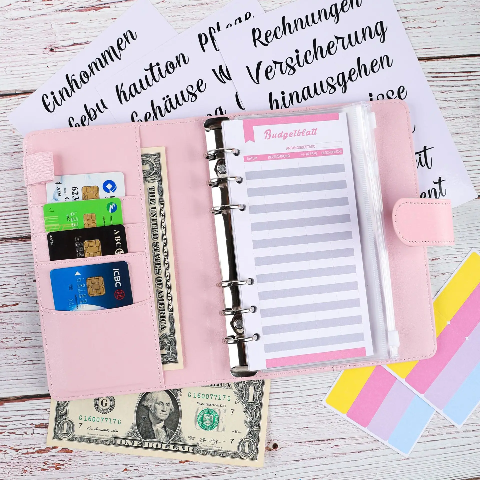 A6 Budget Binder with Zipper Envelopes, Money Saving Binder Cash Envelopes for Budgeting, PU Leather Planner Money Organizer
A6 Budget Binder with Zipper Envelopes, Money Saving Binder Cash Envelopes for Budgeting, PU Leather Planner Money Organizer