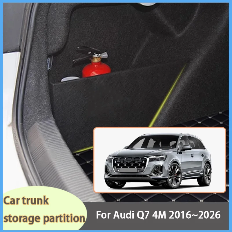 For Audi Q7 4M 2016~2026 25 MK2 Car Organizer Thickening Trunk Side Partition Trunk Interior Storage Box Parts
For Audi Q7 4M 2016~2026 25 MK2 Car Organizer Thickening Trunk Side Partition Trunk Interior Storage Box Parts