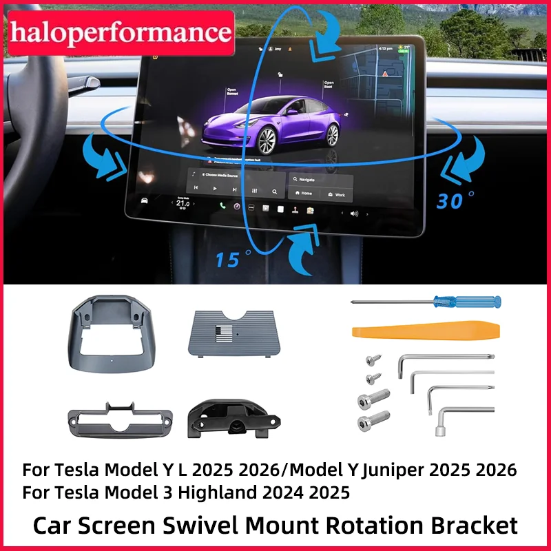 Поворотное крепление экрана для Tesla Model Y L Juniper Model 3, вращающийся кронштейн экрана центральной консоли Highland, 4-направленная регулировка
Поворотное крепление экрана для Tesla Model Y L Juniper Model 3, вращающийся кронштейн экрана центральной консоли Highland, 4-направленная регулировка