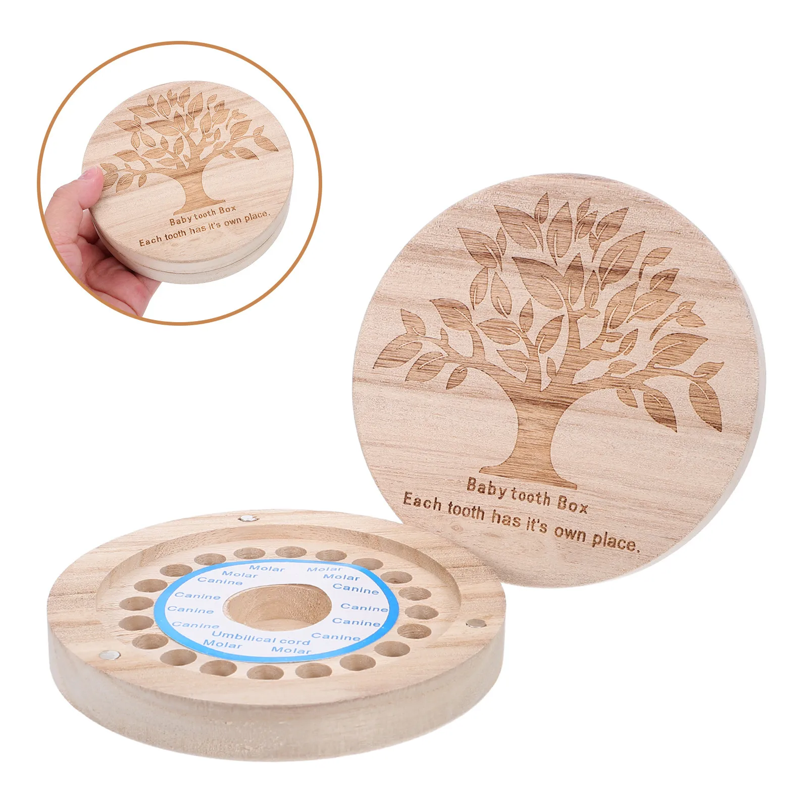 Newborn Baby Tooth Box Wooden Keepsake Storage Box Baby Teeth Holder Souvenir Memory Collection Tooth Holders for Kids Keepsake
Newborn Baby Tooth Box Wooden Keepsake Storage Box Baby Teeth Holder Souvenir Memory Collection Tooth Holders for Kids Keepsake