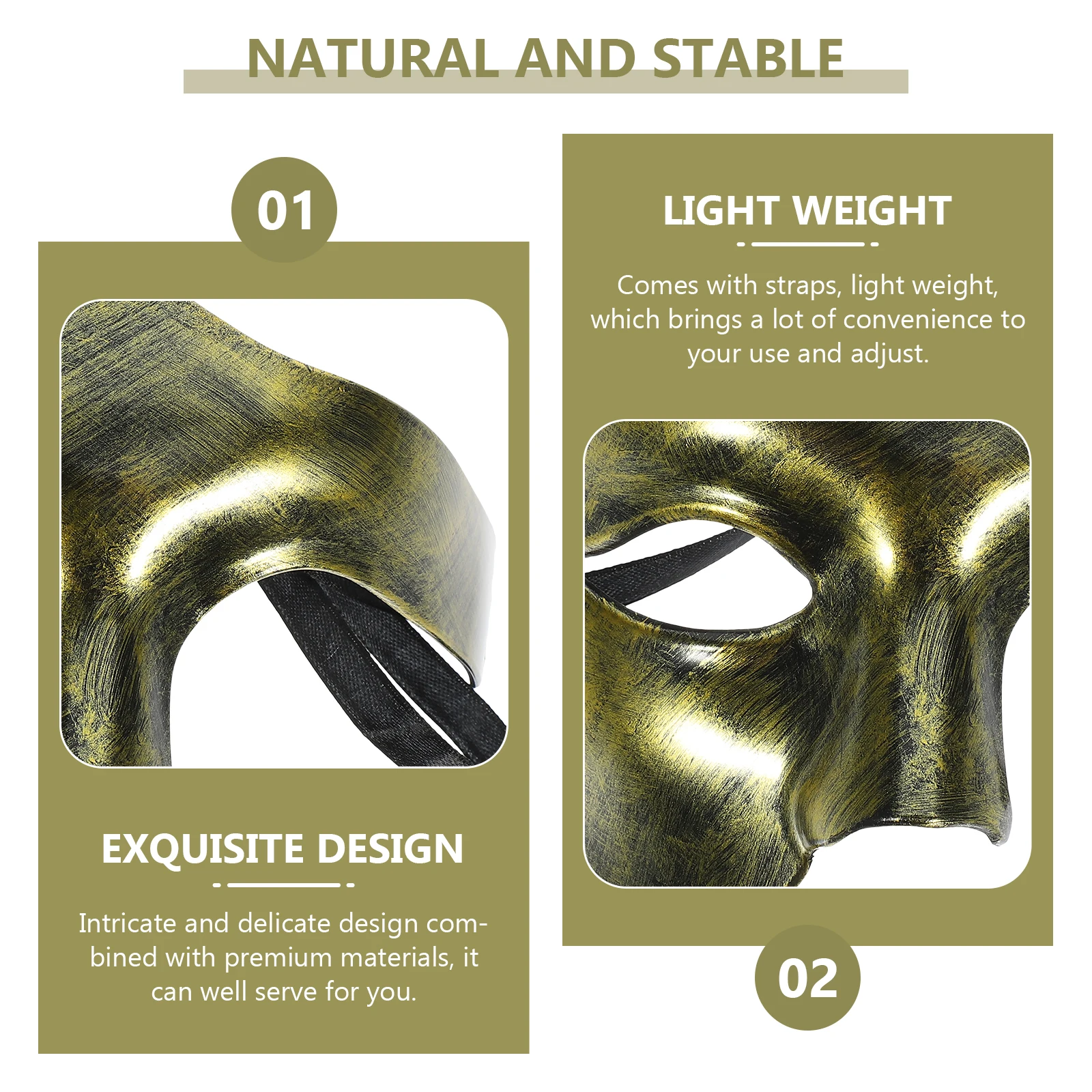 Half Face Mask One Eye Halloween Festival Accessory Lightweight Straps Masquerade Party Decorative Prop Toy Cosplay
Half Face Mask One Eye Halloween Festival Accessory Lightweight Straps Masquerade Party Decorative Prop Toy Cosplay