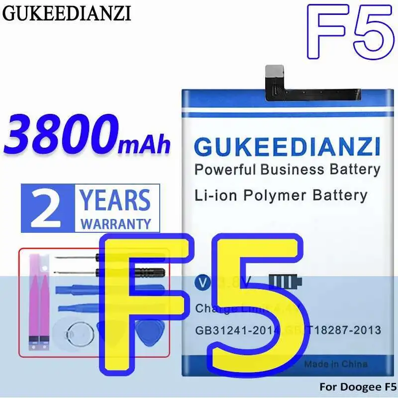 Аккумулятор большой емкости 3800 мАч для мобильного телефона Doogee F5, экологически чистый
Аккумулятор большой емкости 3800 мАч для мобильного телефона Doogee F5, экологически чистый
