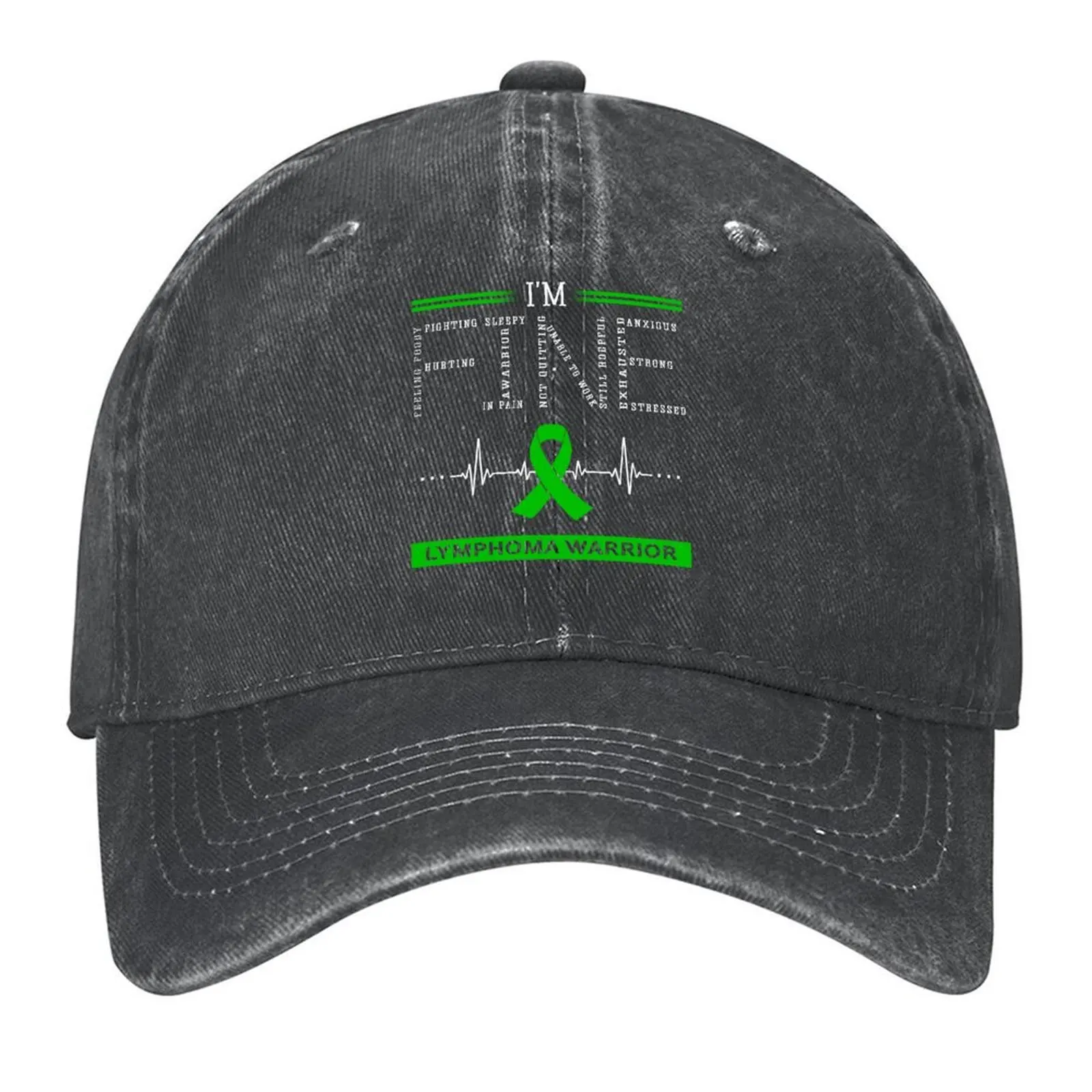 I'm Fine Lymphoma Warrior Support Lymphoma Awareness Gifts Baseball Cap Beach sun caps Winter hat Caps For Women Men's
I'm Fine Lymphoma Warrior Support Lymphoma Awareness Gifts Baseball Cap Beach sun caps Winter hat Caps For Women Men's