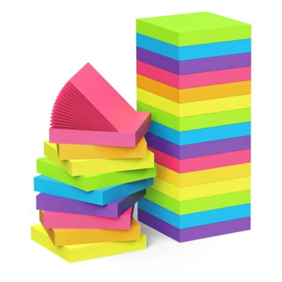 Pads Sticky Notes 3x3 Inch, 75 Sheets/Pad - Colorful Self-Stick Memo Pads, Thick Paper, Smooth Writing, Easy to Stick and Remov
Pads Sticky Notes 3x3 Inch, 75 Sheets/Pad - Colorful Self-Stick Memo Pads, Thick Paper, Smooth Writing, Easy to Stick and Remov