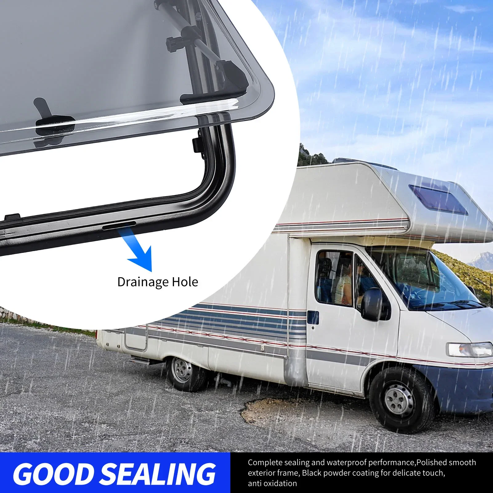 Окно для автодома выдвижное, с закругленными углами, УФ-стойкое, с двойным слоем изоляции, алюминиевый стержень с сеткой и солнцезащитным экраном
Окно для автодома выдвижное, с закругленными углами, УФ-стойкое, с двойным слоем изоляции, алюминиевый стержень с сеткой и солнцезащитным экраном