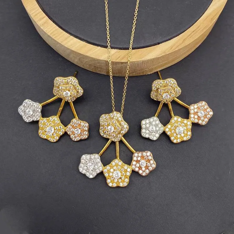 Vanifin Necklace with Earrings Exquisite Flower Heart Shape Micro Inlay Zirconia For Woman Banquet Luxury Jewelry Best Gif
Vanifin Necklace with Earrings Exquisite Flower Heart Shape Micro Inlay Zirconia For Woman Banquet Luxury Jewelry Best Gif
