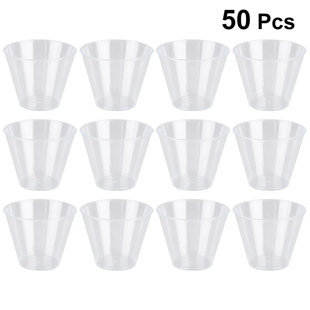 50 Pcs Transparent Hard Plastic Tasting Cup Reusable Thicken Tumbler Disposable Drinking Bowl Party Wedding Birthday Picnic
50 Pcs Transparent Hard Plastic Tasting Cup Reusable Thicken Tumbler Disposable Drinking Bowl Party Wedding Birthday Picnic