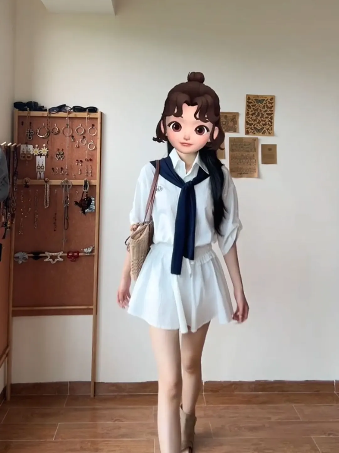 White Striped Short Sleeve Women's Fashion Design Summer 2026 Half Skirt Set Versatile Matching Shirt Loose Fit College ...
White Striped Short Sleeve Women's Fashion Design Summer 2026 Half Skirt Set Versatile Matching Shirt Loose Fit College ...