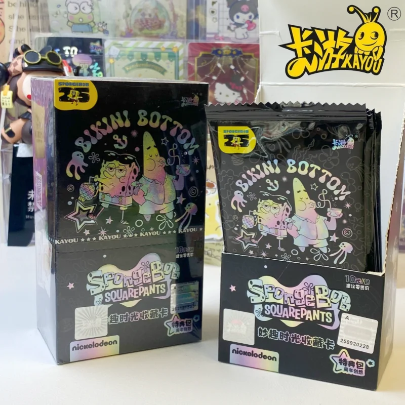 Оригинальная карта KAYOU Spongebob с квадратными штанами, забавная серия времени, забавная анимация, коллекционные карты с персонажами 25-летия, подарки для детей
Оригинальная карта KAYOU Spongebob с квадратными штанами, забавная серия времени, забавная анимация, коллекционные карты с персонажами 25-летия, подарки для детей