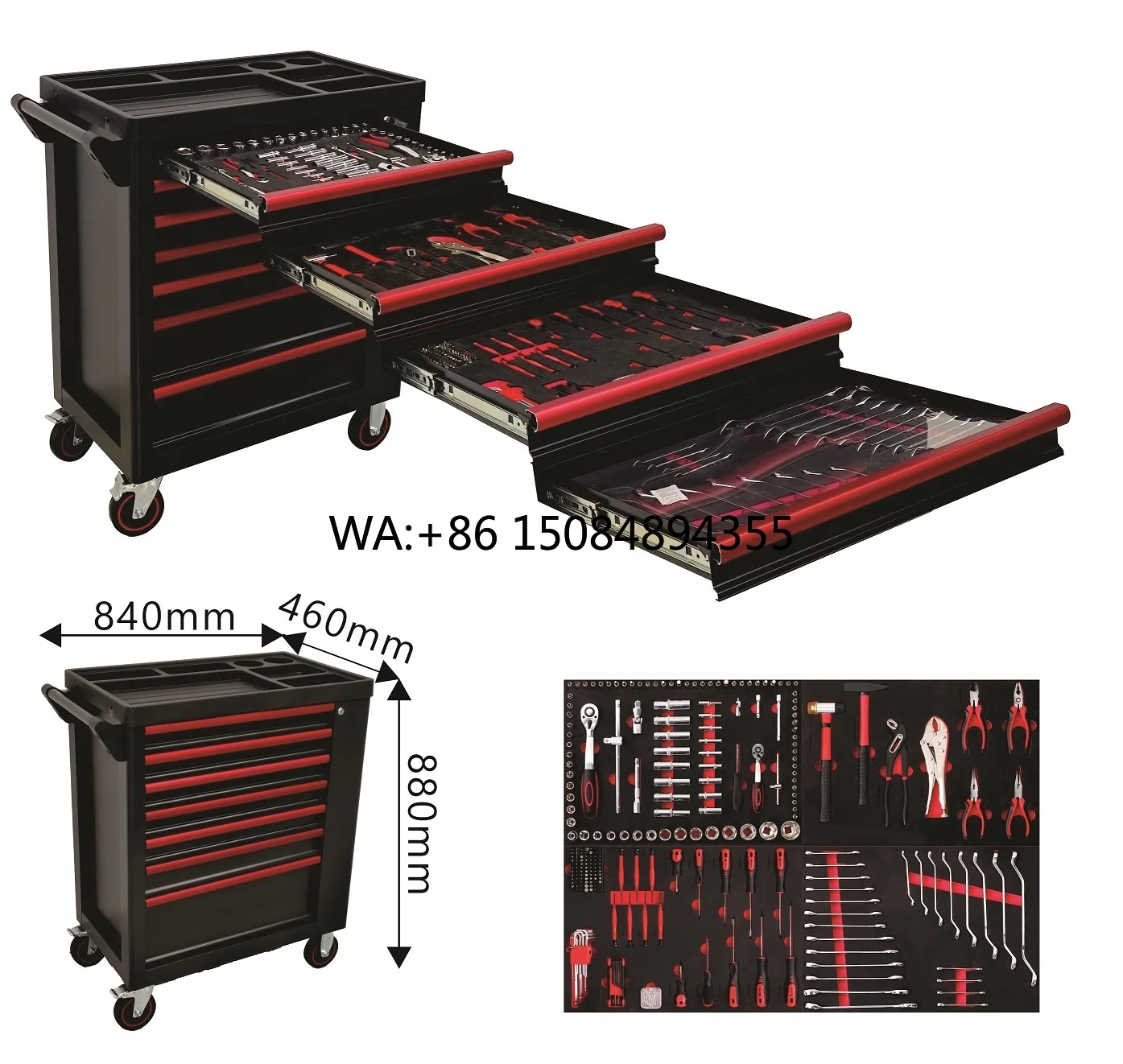 Customized 7-Drawer Tool Cabinet with Stamping Sheet Metal Efficient Machined Workstation Storage OEM Support
Customized 7-Drawer Tool Cabinet with Stamping Sheet Metal Efficient Machined Workstation Storage OEM Support