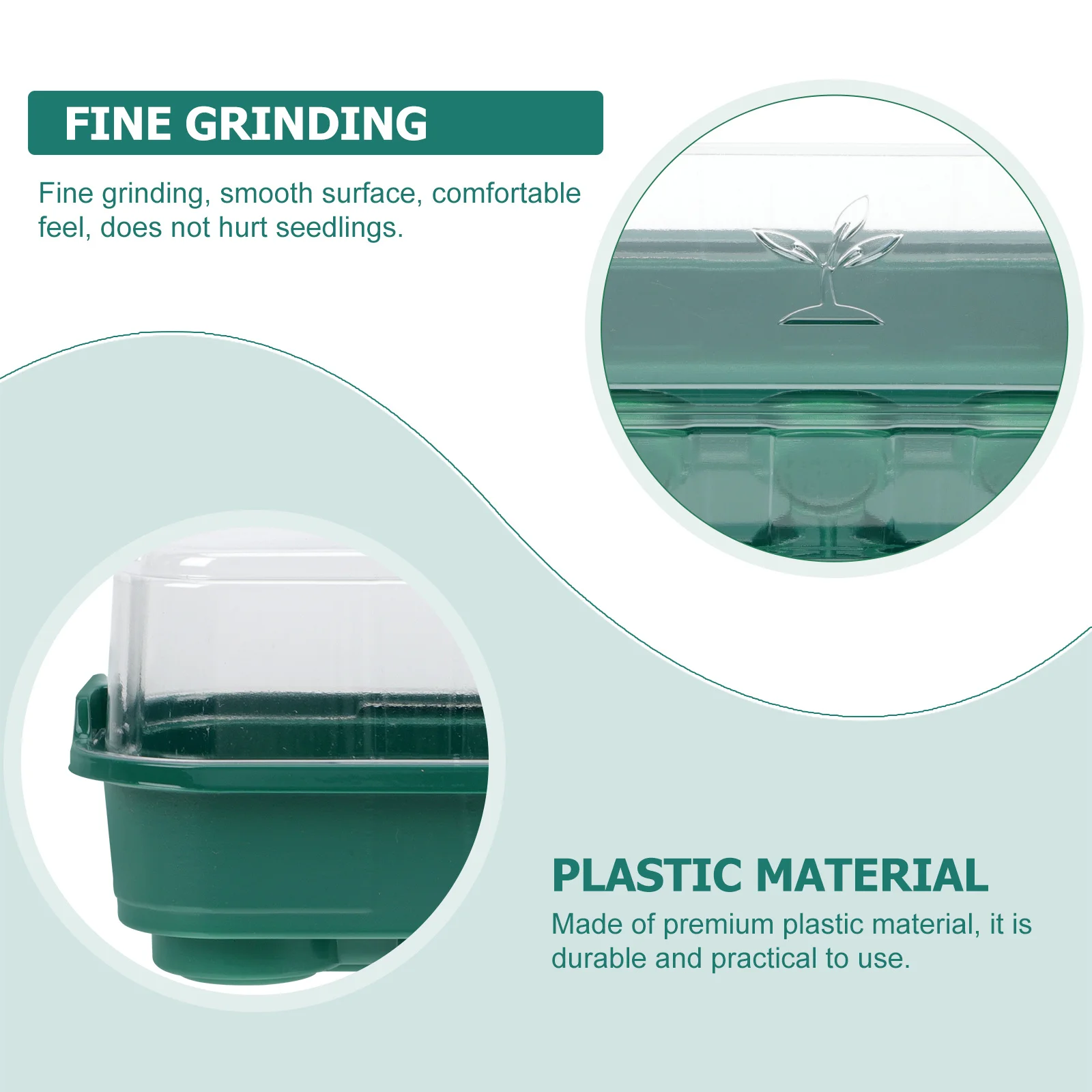 3Pcs Plants Nursery Tray Premium Plastic Germination Trays for Garden Balcony Greenhouse Flower Vegetable Sapling Starter
3Pcs Plants Nursery Tray Premium Plastic Germination Trays for Garden Balcony Greenhouse Flower Vegetable Sapling Starter