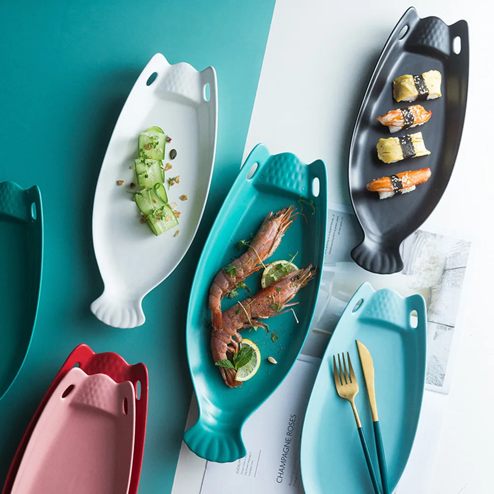 1Pcs Shrimp Plate Creative Fish Shaped Ceramic Tableware Sky Blue 14Inch for Home Party Dinner Wedding Steak Snack Storage
1Pcs Shrimp Plate Creative Fish Shaped Ceramic Tableware Sky Blue 14Inch for Home Party Dinner Wedding Steak Snack Storage