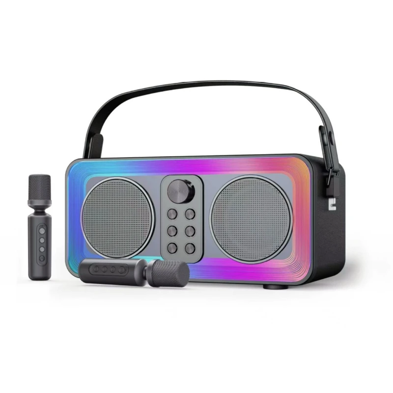 30W RGB Abyss Mirror Lamp Effect Portable Bluetooth Speaker with 2 Mics Stereo Surround Wireless Subwoofer Boombox Home Karaoke
30W RGB Abyss Mirror Lamp Effect Portable Bluetooth Speaker with 2 Mics Stereo Surround Wireless Subwoofer Boombox Home Karaoke