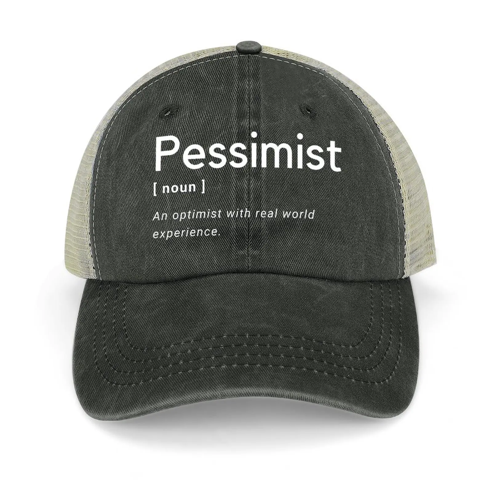 Pessimist definition Baseball Cap Luxury Hat golf hat genuine sun hat Custom Cap Caps Male Women's
Pessimist definition Baseball Cap Luxury Hat golf hat genuine sun hat Custom Cap Caps Male Women's
