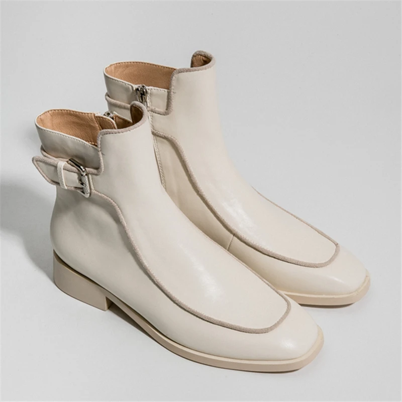 Western Women Chunky Boots Buckle Design Short Booties Ladies Autumn Chelsea Boot Side Zipper Botines Mujer Leather Dress Shoes
Western Women Chunky Boots Buckle Design Short Booties Ladies Autumn Chelsea Boot Side Zipper Botines Mujer Leather Dress Shoes
